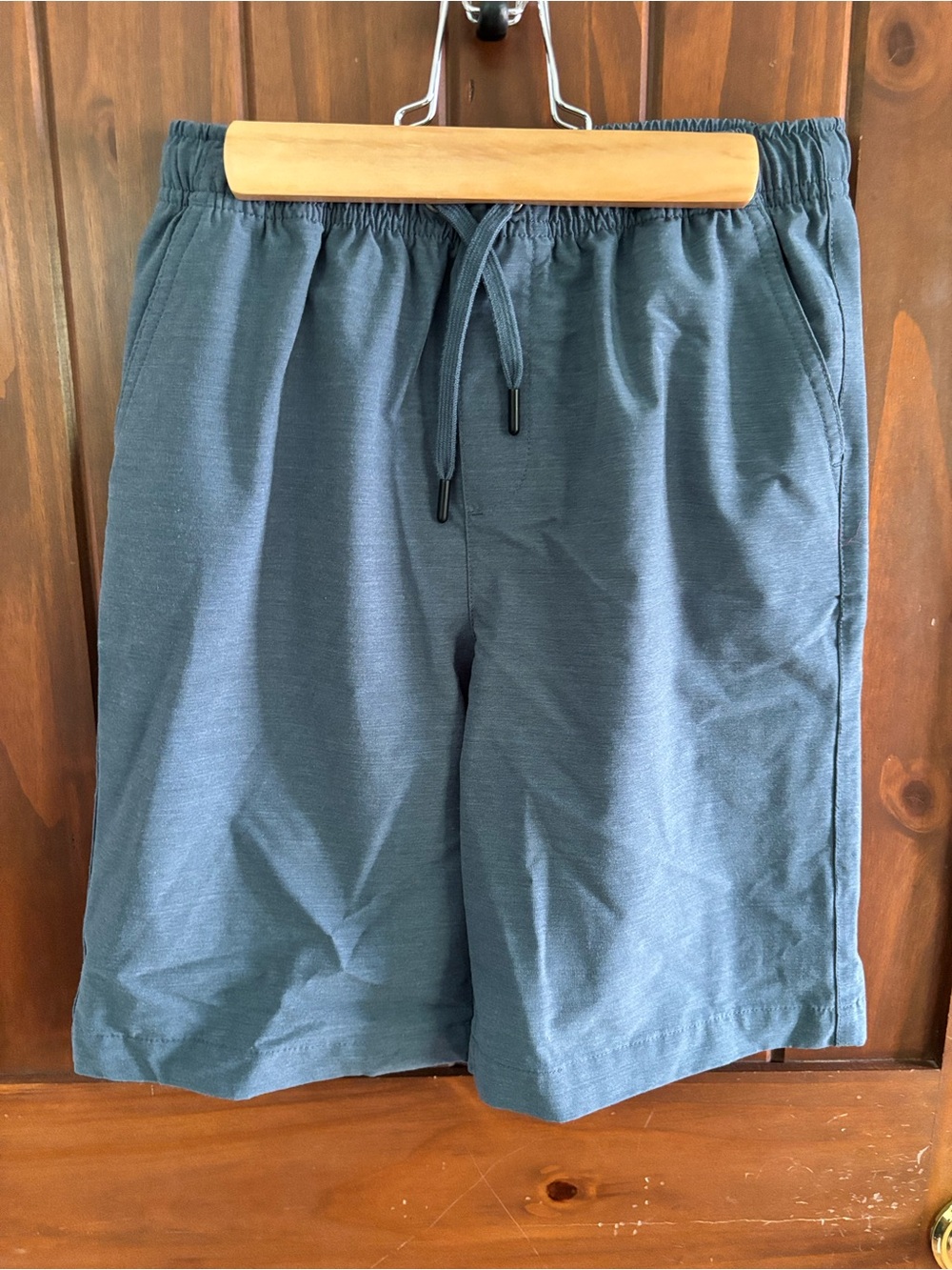 Kids Blue Drawstring Casual Shorts
